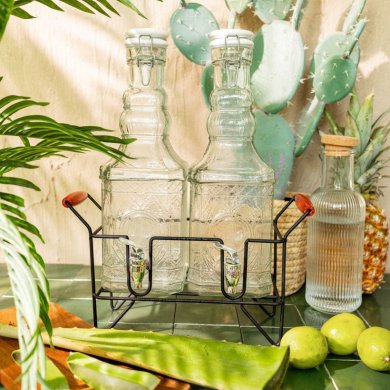 Набор диспенсеров на подставке Homla LOMI 2,3+2,3 л Прозрачный - 5 Набор диспенсеров на подставке Homla LOMI 2,3+2,3 л Прозрачный 229884 фото - 5