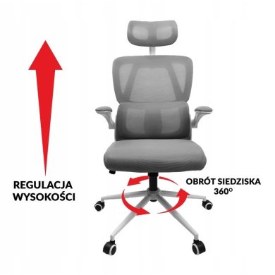 Офисное кресло Kontrast KG102 Серый - 6 Офисное кресло Kontrast KG102 Серый 5.90.20117 фото - 6