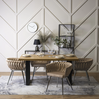 Обідній стілець Mebel Elit SIENA Бежевий ME.SIENA/BZ/CH/V/K фото - 14