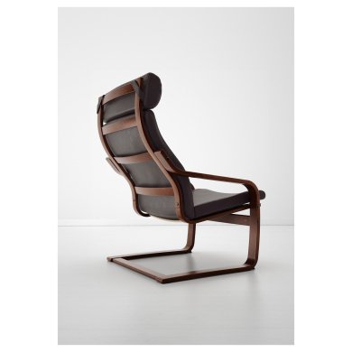 IKEA Крісло-качалка POANG Темно-коричневий (ИКЕА ПОАНГ) 89860765 фото - 13