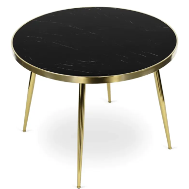 Обеденный комплект мебели Mebel Elit TINGA CARO | Черный / Золотой / Серый TINGA/BLACK/GOLD/CARGO/GREY/GOLD фото - 10