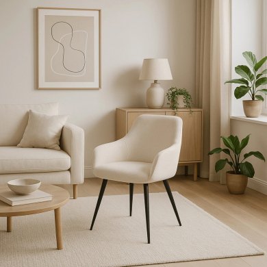 Обідній стілець поворотний Mebel Elit LARISA Кремовий ME.LARISA/KR/CZ/TB/K фото - 5