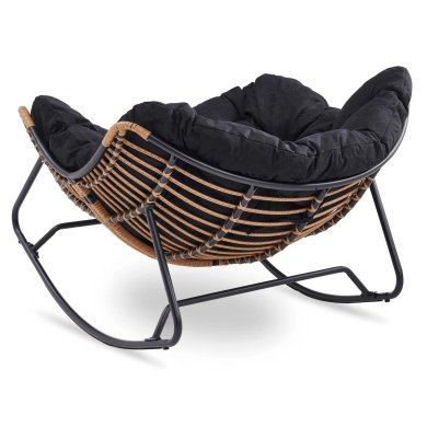 Крісло-качалка м'яке Mebel Elit ELTON Чорний ME.ELTON/CZ/T/FW фото - 3