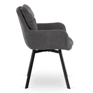 Обідній стілець поворотний Mebel Elit CORTADO Темно-сірий ME.CORTADO/CZ/CZ/T/K фото - 3