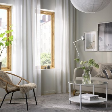 IKEA Шторы HILJA 145x250 см 2 шт Белый (ИКЕА ХИЛА) 50430818 фото - 7
