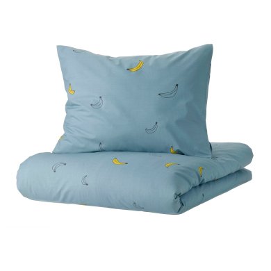 IKEA Комплект постельного белья VANKRETS 150x200 см Голубой (ИКЕА ВАНКРЕТС) 10504707