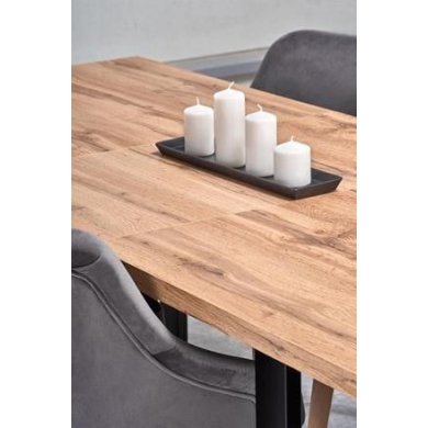 Раскладной обеденный стол Halmar VENOM Дуб вотан V-PL-VENOM_160-210-ST фото - 8