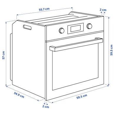 IKEA Духова шафа ANRÄTTA (ИКЕА ANRÄTTA) 60411720 фото - 20