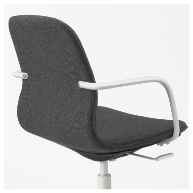 Офисное кресло LANGFJALL Темно-серый - 3 IKEA Офисное кресло LANGFJALL Темно-серый (ИКЕА ЛАНГФЬЯЛЛЬ) 89252773 фото - 3