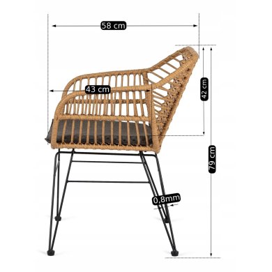 Обеденный стул Mebel Elit MUSA Дерево ME.MUSA/ZO/CZ/RT/K фото - 15