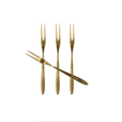 Набор вилок для закусок Homla GRANDE 4 шт | Золотой - 2 Набор вилок для закусок Homla GRANDE 4 шт | Золотой 200611 фото - 2