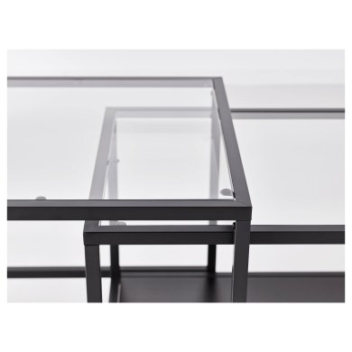 IKEA Комплект журнальных столов VITTSJO 2 шт Черный (ИКЕА ВИТШО) 80215332 фото - 4