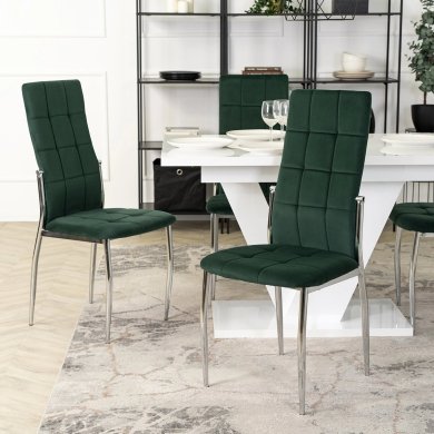 Обеденный стул Mebel Elit MOLLY Welur Зеленый - 6 Обеденный стул Mebel Elit MOLLY Welur Зеленый ME.MOLLY/Z/CH/V/K фото - 6