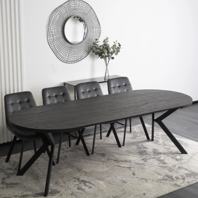 Розкладний обідній стіл Mebel Elit LUKAS Чорний ME.LUKAS/CZ/S фото - 11