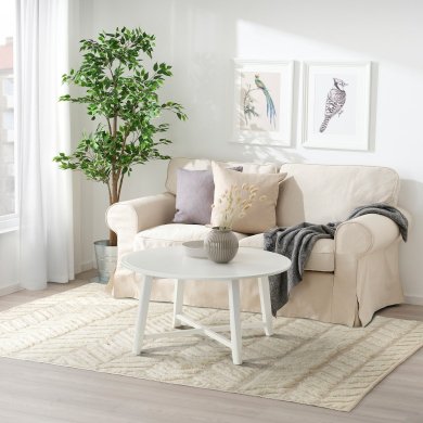 IKEA Килим LOKALGATA 170х240 см Бежевий (ИКЕА ЛОКАЛЬГАТА) 00556221 фото - 3