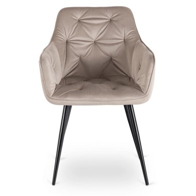 Обеденный стул Mebel Elit MODESTO Welur Бежевый ME.MODESTO/BZ/CZ/V/K фото - 2