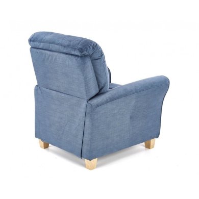 Крісло м'яке розкладне з реклайнером Halmar Bard Темно-блакитний V-CH-BARD-FOT-NIEBIESKI фото - 3