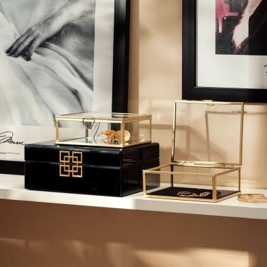 Скринька для прикрас Homla CARNIVAL 19x15x8 см Чорний - 5 Скринька для прикрас Homla CARNIVAL 19x15x8 см Чорний 237524 фото - 5