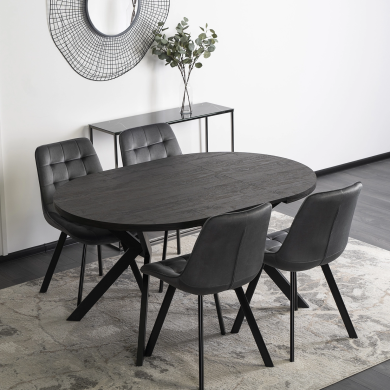 Розкладний обідній стіл Mebel Elit LUKAS Чорний ME.LUKAS/CZ/S фото - 8