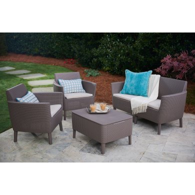 Комплект садових меблів Keter SALEMO Капучино 236632-1 фото - 3