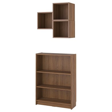 IKEA Стеллаж с полкой BILLY/EKET Дерево (ИКЕА БИЛЛИ/ЭКЕТ) 59572653