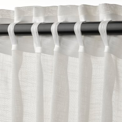 IKEA Тюль HALLEBRACKA 145х300 см 2 шт Білий (ИКЕА ХАЛЛЕБРАК) 70559674 фото - 10