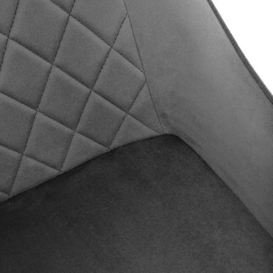 Обідній стілець поворотний Homla LAURENT Welur Сірий 213725 фото - 5