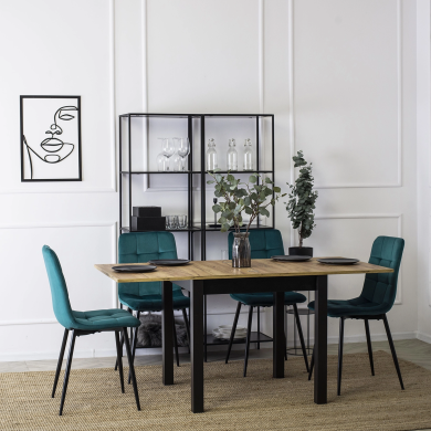 Обеденный стул Mebel Elit PERU Welur Бирюзовый ME.PERU/T/V/K фото - 8