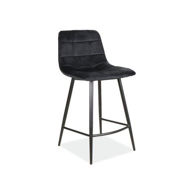 Барный стул  Signal Mila H-2 Velvet Черный MILAH2VCC