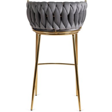 Барный стул Mebel Elit FLORES 2 Серый - 5 Барный стул Mebel Elit FLORES 2 Серый ME.FLORES2/P/ZL/V/H фото - 5