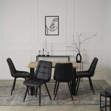 Обідній стілець Mebel Elit MONZA Чорний ME.MONZA/CZ/E/K фото - 5