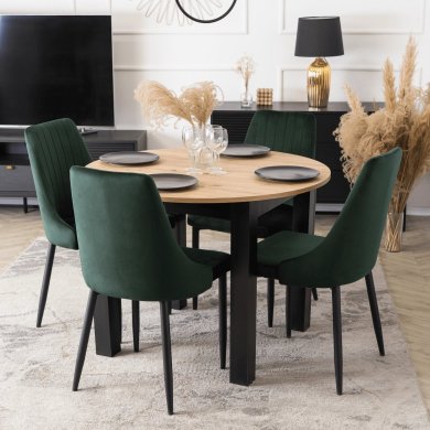 Обеденный стул Mebel Elit BARI Welur Зеленый ME.BARI/Z/V/K фото - 7