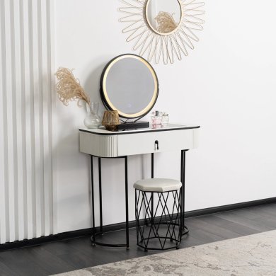 Туалетний стіл з пуфом Mebel Elit EMPORIA MINI Білий ME.EMPORIAMINI/B/CZ/B фото - 3