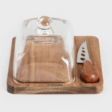 Масленка с ножом Homla CARLOS Дерево 240877 фото - 2