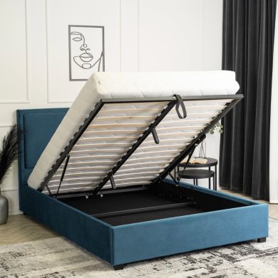 Ліжко Mebel Elit ANDRE 140x200 см Темно-синій ME.ANDRE/140/GR/V/LOZZPOJ фото - 7