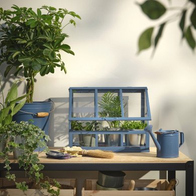 IKEA Мини парник теплица AKERBAR 45х22х35 см Синий (ИКЕА АКЕРБАР) 40584793 фото - 2