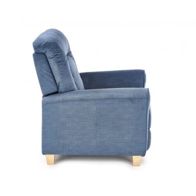 Крісло м'яке розкладне з реклайнером Halmar Bard Темно-блакитний V-CH-BARD-FOT-NIEBIESKI фото - 5