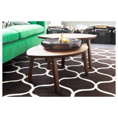 IKEA Комплект журнальних столів STOCKHOLM 2 шт Горіх (ИКЕА STOCKHOLM) 10239713 фото - 6