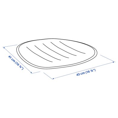 IKEA Подушка на стілець PYNTEN Темно-сірий (ИКЕА ПИНТЕН) 30473205 фото - 8