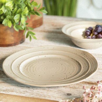 Тарелка Homla PALMERA 26 см Бежевый - 5 Тарелка Homla PALMERA 26 см Бежевый 221286 фото - 5