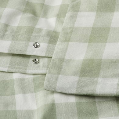 Комплект постільної білизни EKTANDVINGE 150х200 см Зелений - 3 IKEA Комплект постільної білизни EKTANDVINGE 150х200 см Зелений (ИКЕА ЭКТАНДВИНГЕ) 90585422 фото - 3