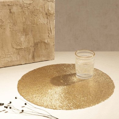 Сервировочный коврик Homla DEWI 38 см Золотой 164136 фото - 8