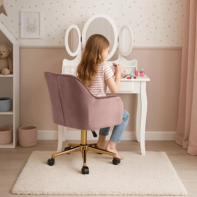 Офисное кресло Mebel Elit KONOR Welur Розовый ME.KONOR/R/ZL/V/FO фото - 12