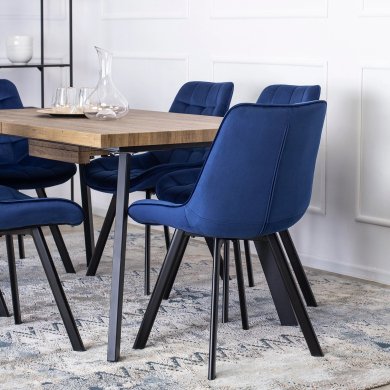 Обідній стілець Mebel Elit RICK Welur Синій - 7 Обідній стілець Mebel Elit RICK Welur Синій ME.RICK/GR/V/K фото - 7
