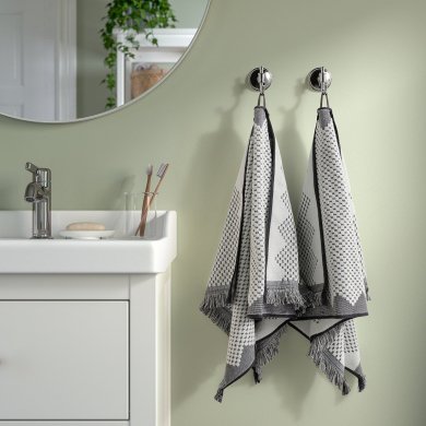 Полотенце для рук FJALLSTARR 50х100 см Белый - 5 IKEA Полотенце для рук FJALLSTARR 50х100 см Белый (ИКЕА ФЬЯЛЛСТАРР) 80571227 фото - 5