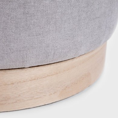 Пуф Homla FICA WOOD Світло-сірий 233329 фото - 4