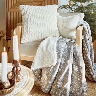 Плед Homla LUMI 150x200 см Сірий 163268 фото - 4