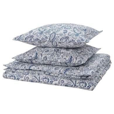 IKEA Комплект постільної білизни RODGERSIA 200х200 см Синій (ИКЕА РОДЖЕРСИЯ) 80586827
