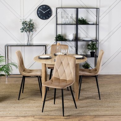 Обеденный стул Mebel Elit ROBIN Welur Бежевый ME.ROBIN/BZ/V/K фото - 5