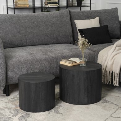 Комплект журнальних столів Mebel Elit LEILA 2 шт Чорний - 10 Комплект журнальних столів Mebel Elit LEILA 2 шт Чорний ME.LEILA/CZ/L фото - 10